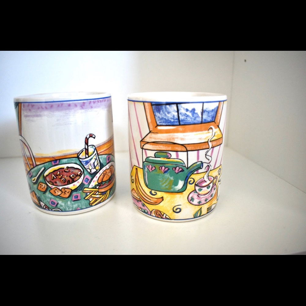 FF Fitz & Floyd 1995 Mug Cup Habitat Americana